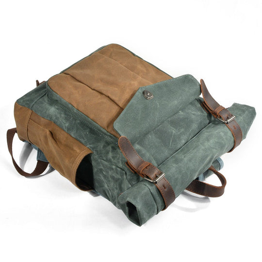 Wachsbeschichteter Canvas Rolltop-Rucksack | MARSEILLE